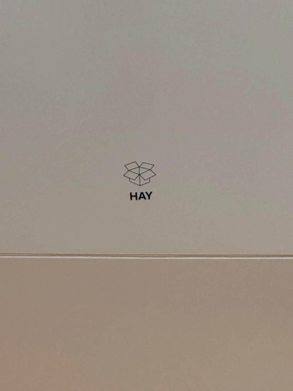 HAY Large Colour Storage Box Vanilla Neutral Magnetic Cardboard Minimalist Organ